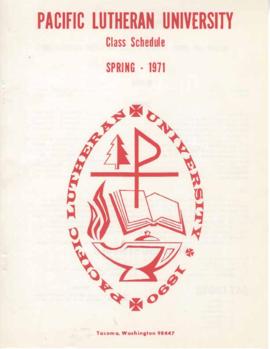 1971 Spring Class Schedule
