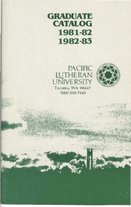 1981-1982; 1982-1983 Graduate Catalog