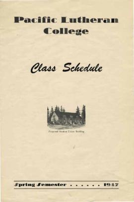 1947 Spring Class Schedule