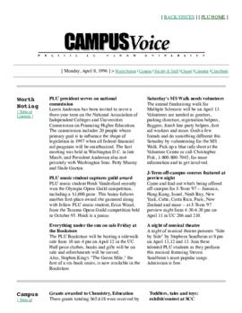 Campus Voice, April 8, 1996