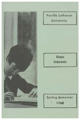 1968 Spring Class Schedule