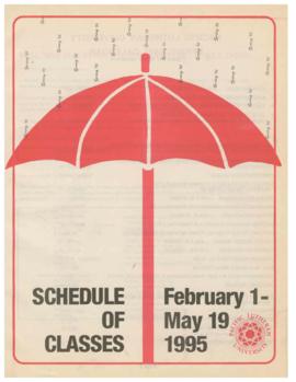 1995 Spring Class Schedule