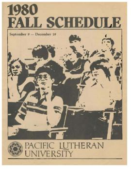 1980 Fall Class Schedule