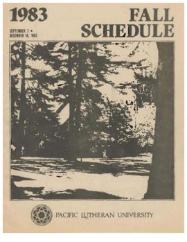 1983 Fall Class Schedule