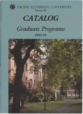 1992-1993 Graduate Catalog